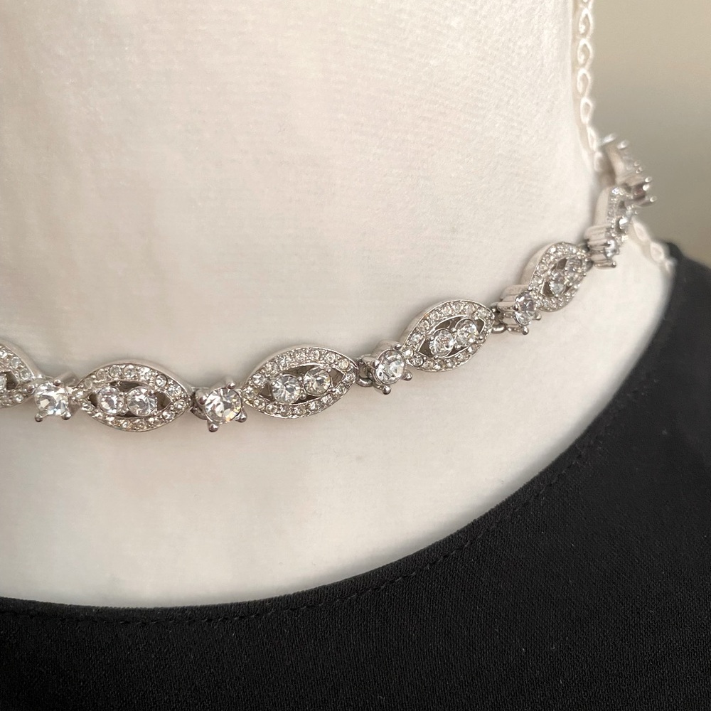 “Diamond” jeweled Necklace